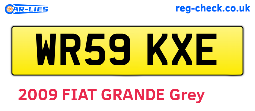 WR59KXE are the vehicle registration plates.