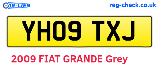 YH09TXJ are the vehicle registration plates.