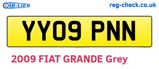 YY09PNN are the vehicle registration plates.