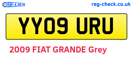YY09URU are the vehicle registration plates.