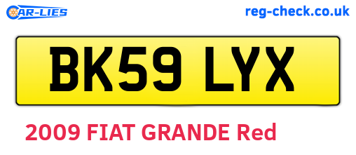 BK59LYX are the vehicle registration plates.