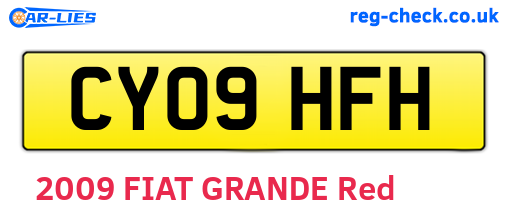 CY09HFH are the vehicle registration plates.