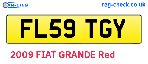 FL59TGY are the vehicle registration plates.