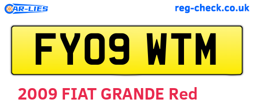 FY09WTM are the vehicle registration plates.