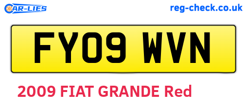 FY09WVN are the vehicle registration plates.