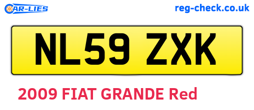NL59ZXK are the vehicle registration plates.