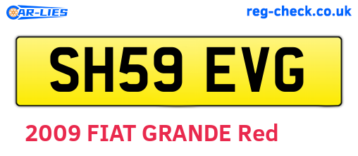 SH59EVG are the vehicle registration plates.