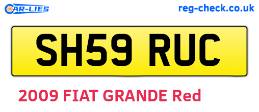 SH59RUC are the vehicle registration plates.