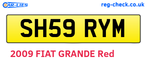 SH59RYM are the vehicle registration plates.