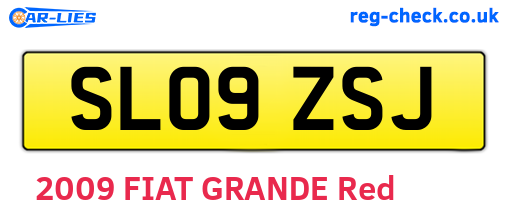 SL09ZSJ are the vehicle registration plates.