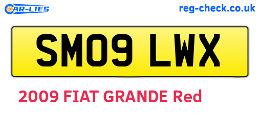 SM09LWX are the vehicle registration plates.
