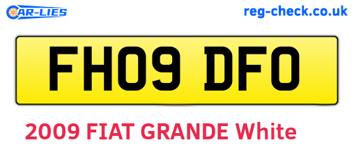FH09DFO are the vehicle registration plates.