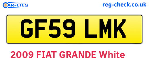 GF59LMK are the vehicle registration plates.
