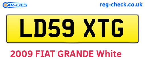 LD59XTG are the vehicle registration plates.