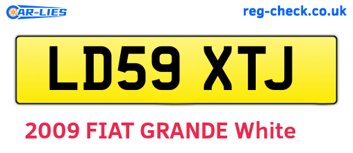 LD59XTJ are the vehicle registration plates.