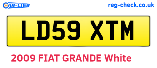 LD59XTM are the vehicle registration plates.