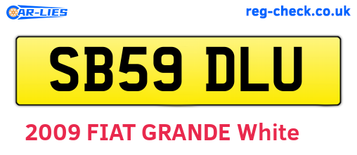 SB59DLU are the vehicle registration plates.