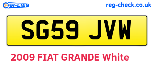 SG59JVW are the vehicle registration plates.