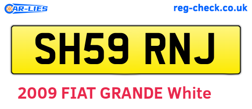 SH59RNJ are the vehicle registration plates.