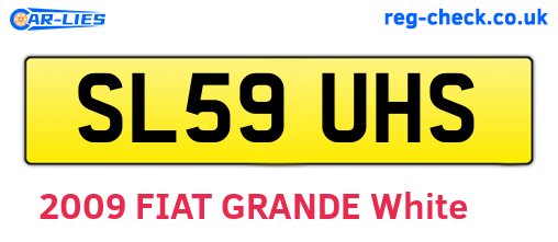 SL59UHS are the vehicle registration plates.
