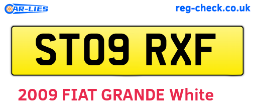 ST09RXF are the vehicle registration plates.