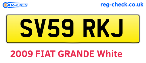 SV59RKJ are the vehicle registration plates.