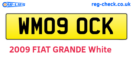 WM09OCK are the vehicle registration plates.