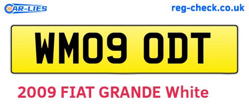 WM09ODT are the vehicle registration plates.