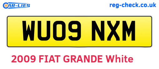 WU09NXM are the vehicle registration plates.