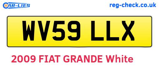 WV59LLX are the vehicle registration plates.