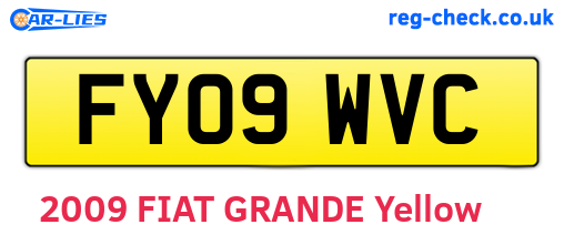 FY09WVC are the vehicle registration plates.