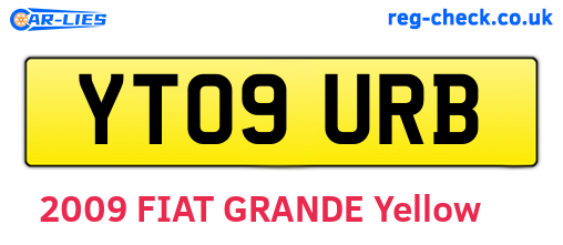 YT09URB are the vehicle registration plates.