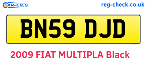 BN59DJD are the vehicle registration plates.
