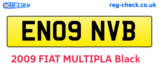 EN09NVB are the vehicle registration plates.