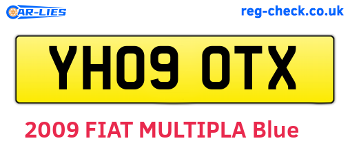 YH09OTX are the vehicle registration plates.