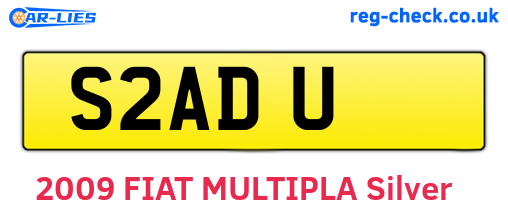 S2ADU are the vehicle registration plates.