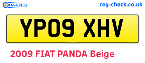 YP09XHV are the vehicle registration plates.
