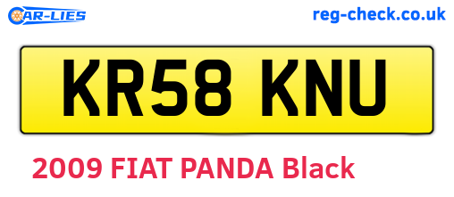 KR58KNU are the vehicle registration plates.