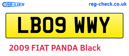 LB09WWY are the vehicle registration plates.