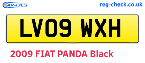 LV09WXH are the vehicle registration plates.