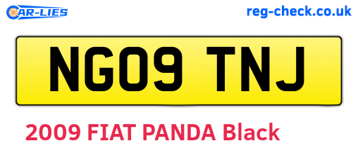 NG09TNJ are the vehicle registration plates.