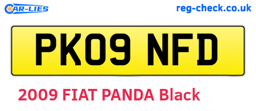 PK09NFD are the vehicle registration plates.