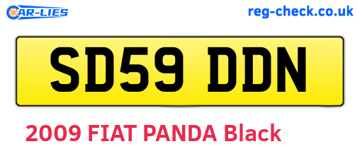 SD59DDN are the vehicle registration plates.