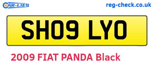 SH09LYO are the vehicle registration plates.