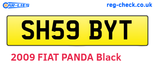 SH59BYT are the vehicle registration plates.