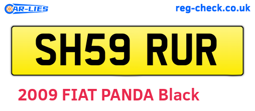 SH59RUR are the vehicle registration plates.