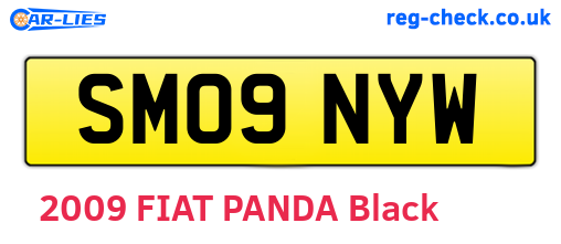 SM09NYW are the vehicle registration plates.