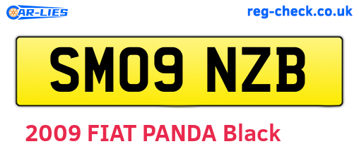 SM09NZB are the vehicle registration plates.