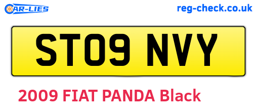 ST09NVY are the vehicle registration plates.