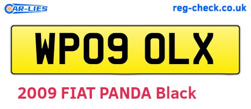 WP09OLX are the vehicle registration plates.